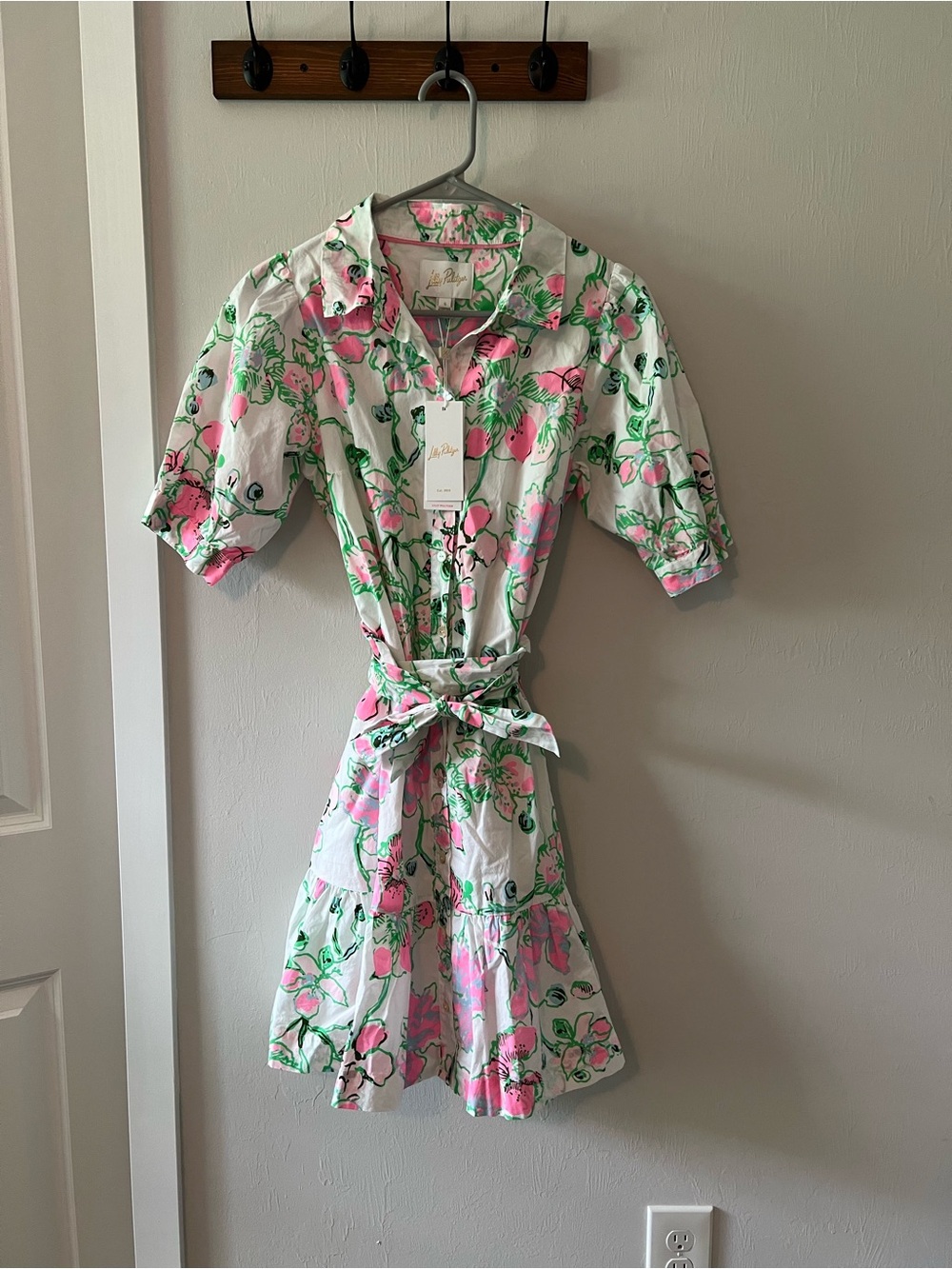 Lilly Pulitzer Pink & Green Floral Nightgown Dress